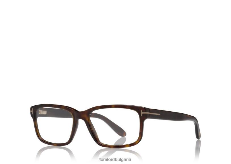 мъже очила квадратна оптична рамка тъмна Хавана TOM FORD B880D2028