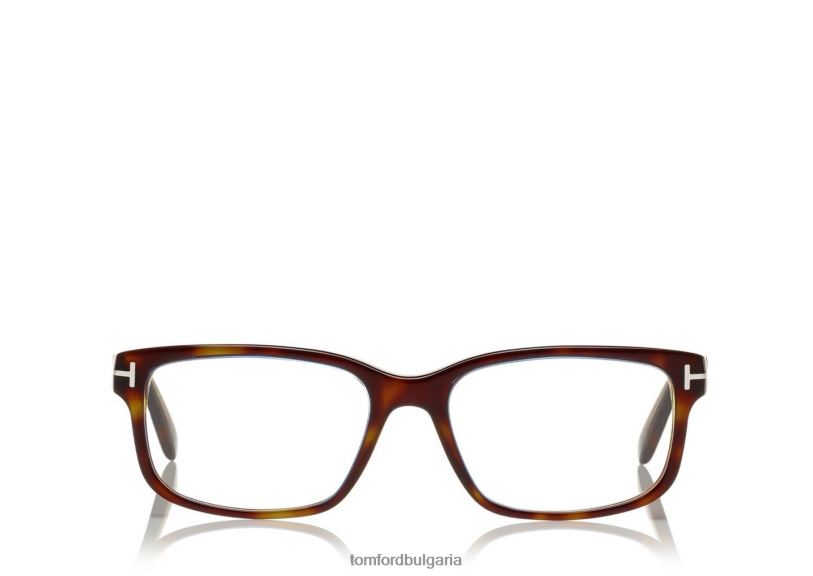 мъже очила квадратна оптична рамка лека Хавана TOM FORD B880D2029