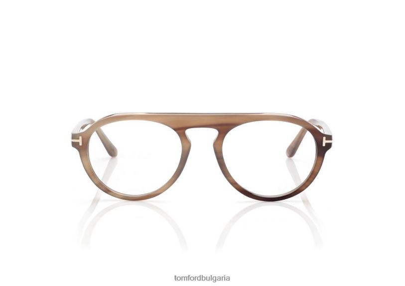 мъже очила оптика на пилотски клаксон зелен рог TOM FORD B880D2034