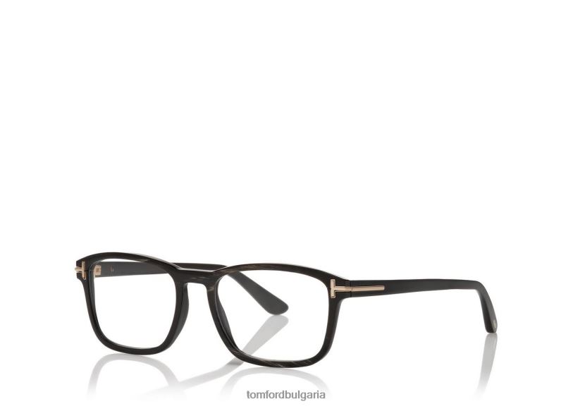 мъже очила ключов мостов клаксон оптичен черен рог TOM FORD B880D2041