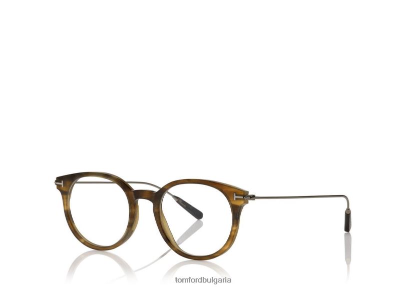 мъже очила ултра тънък рог и титаниева оптика лек клаксон TOM FORD B880D2046
