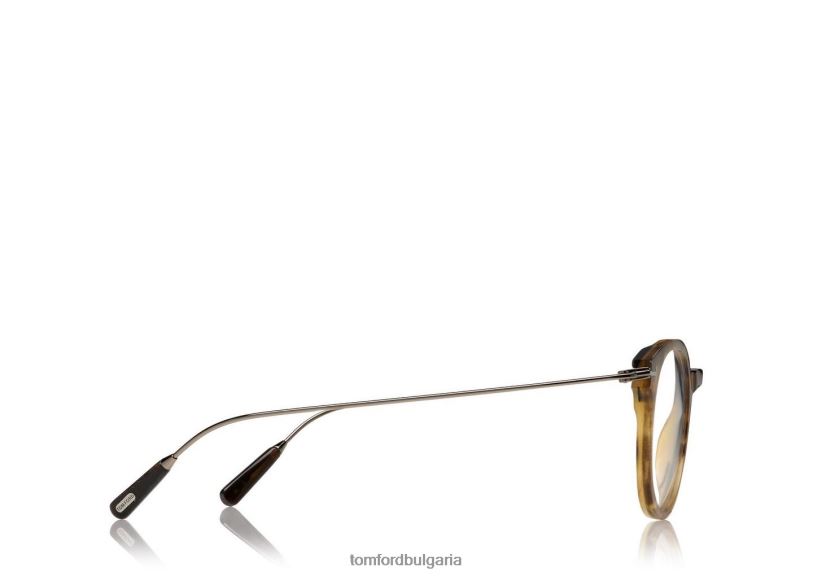 мъже очила ултра тънък рог и титаниева оптика лек клаксон TOM FORD B880D2046