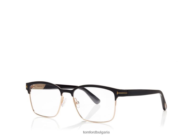 мъже очила квадратна метална оптична рамка черен TOM FORD B880D2053