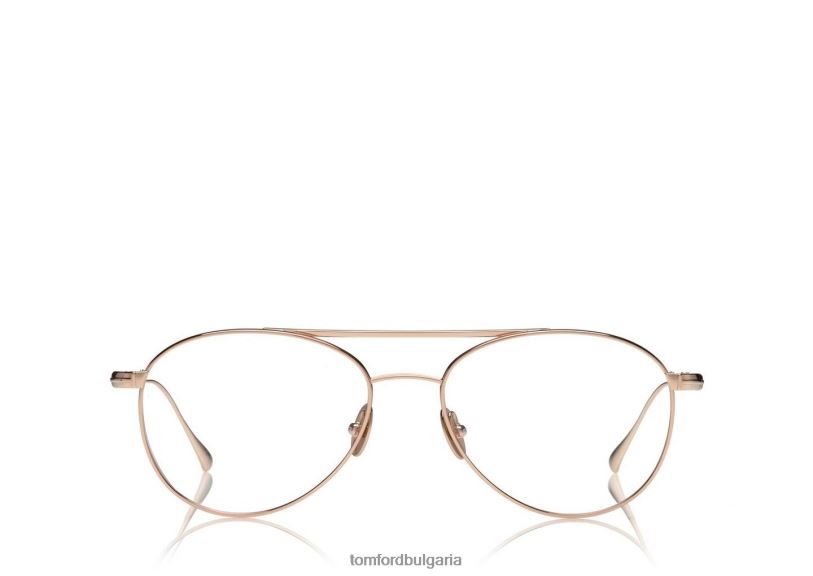 мъже очила титанов пилот оптичен злато TOM FORD B880D2058