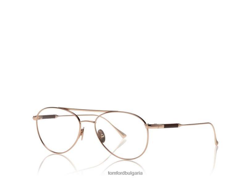 мъже очила титанов пилот оптичен злато TOM FORD B880D2058