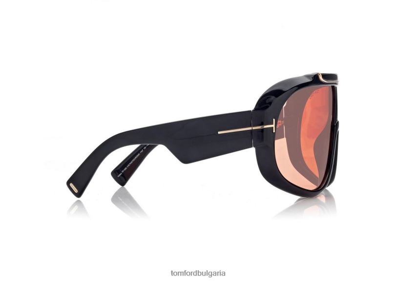мъже очила фотохроматични слънчеви очила Relen лъскаво черно/кафяво TOM FORD B880D1791
