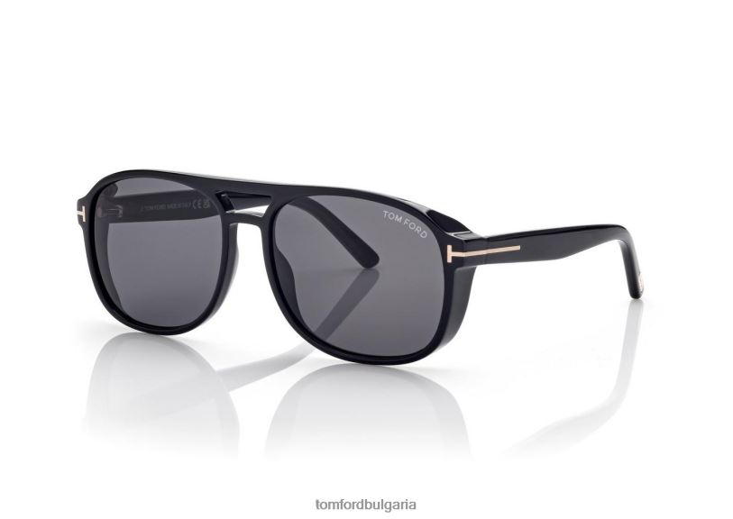 мъже очила слънчеви очила Rosco черен TOM FORD B880D1820