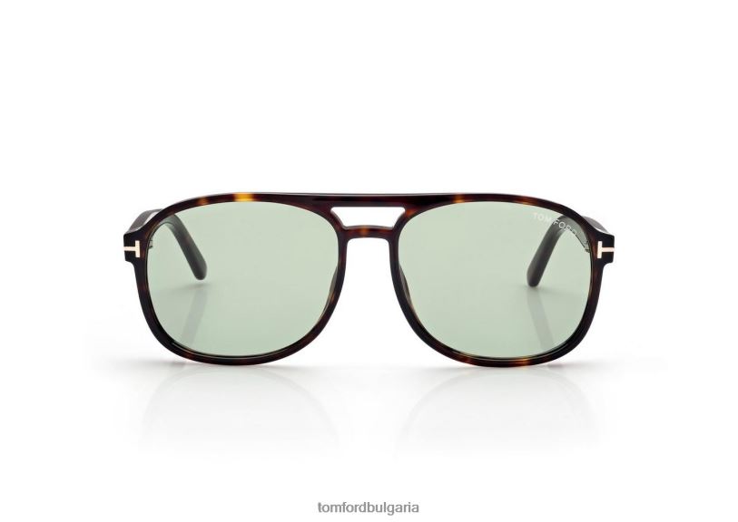 мъже очила слънчеви очила Rosco тъмна Хавана TOM FORD B880D1821