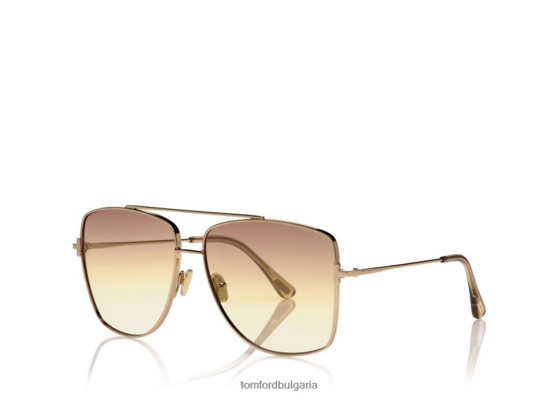 мъже очила реджи слънчеви очила розово злато TOM FORD B880D1774
