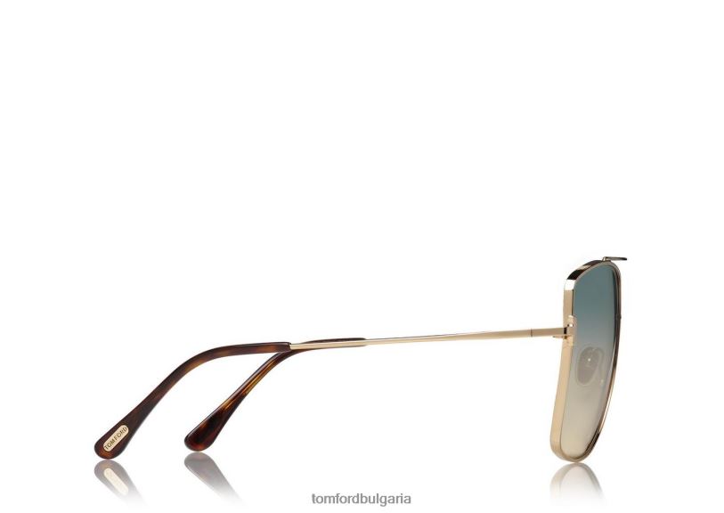мъже очила реджи слънчеви очила розово злато/синьо TOM FORD B880D1775