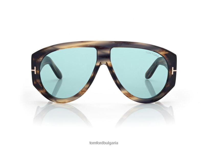 мъже очила бронзови слънчеви очила тъмно хаванско/синьо TOM FORD B880D1777