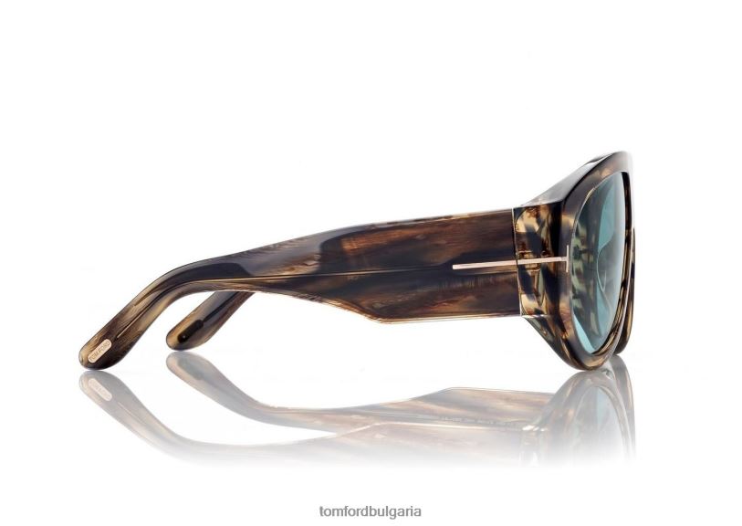 мъже очила бронзови слънчеви очила тъмно хаванско/синьо TOM FORD B880D1777