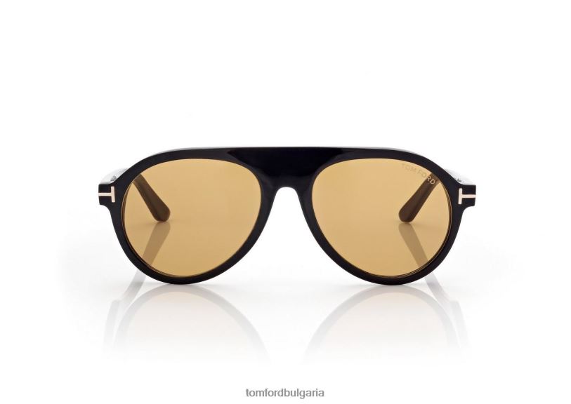 мъже очила пилотски слънчеви очила черен рог TOM FORD B880D1826