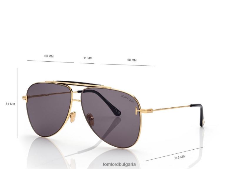 мъже очила слънчеви очила Брейди дим TOM FORD B880D1845