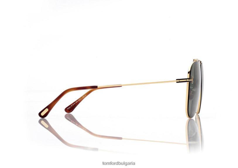 мъже очила слънчеви очила Брейди дълбоко злато TOM FORD B880D1846