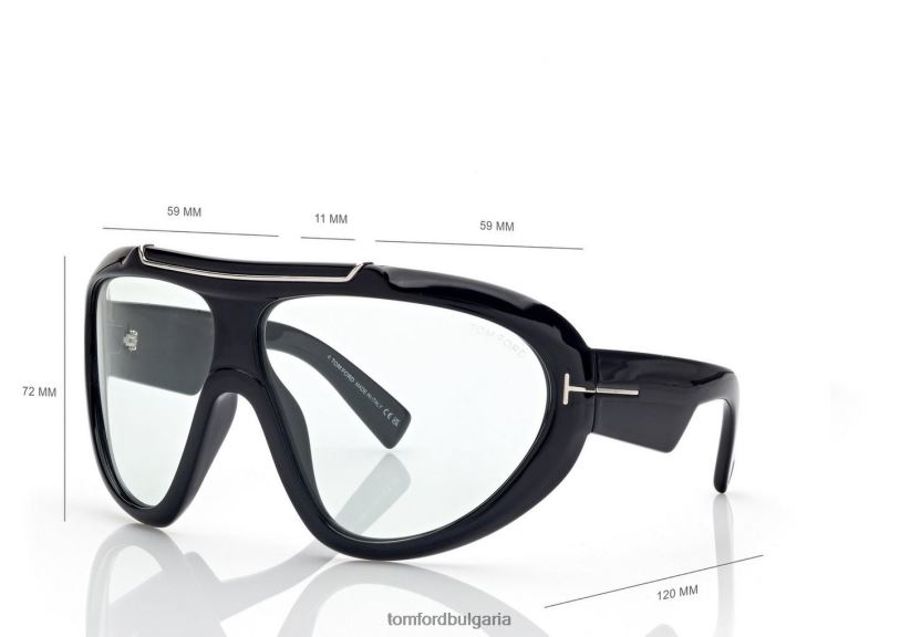 мъже очила фотохроматични слънчеви очила от липа черен TOM FORD B880D1847