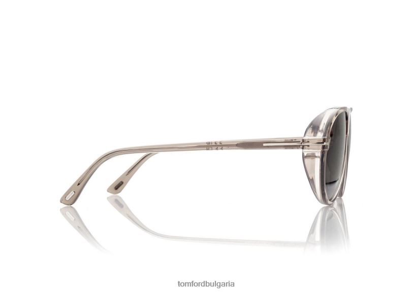 мъже очила маркус слънчеви очила лъскаво светлокафяво/опушено TOM FORD B880D1874