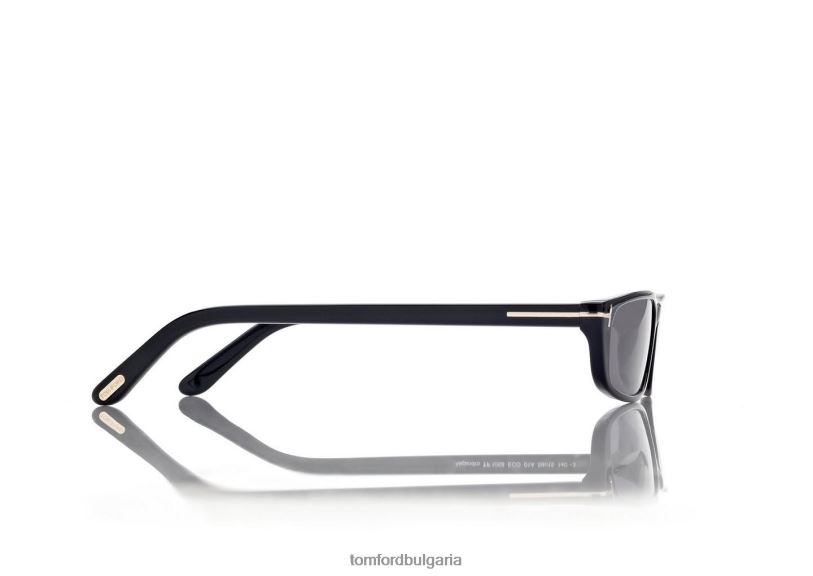 мъже очила слънчеви очила алехандро черен TOM FORD B880D1881