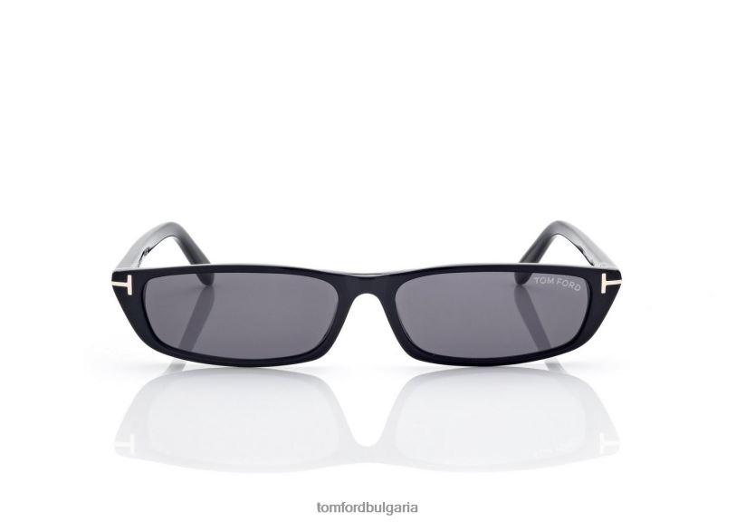 мъже очила слънчеви очила алехандро черен TOM FORD B880D1881