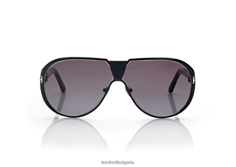 мъже очила слънчеви очила Vincenzo черен TOM FORD B880D1875