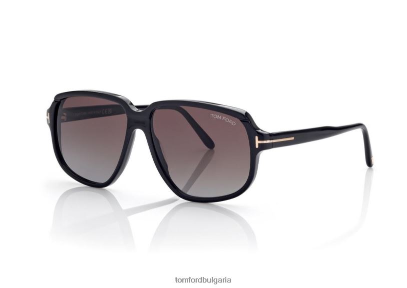 мъже очила слънчеви очила anton черен TOM FORD B880D1911