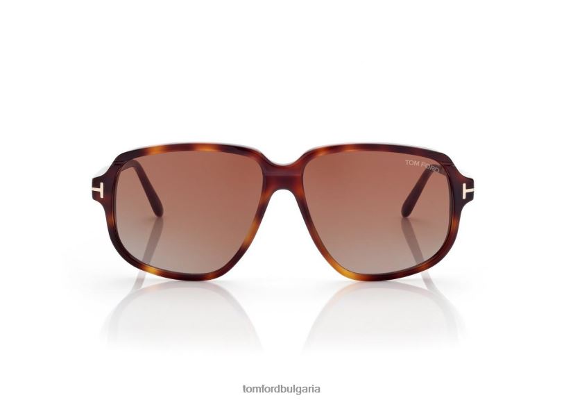 мъже очила слънчеви очила anton тъмна Хавана TOM FORD B880D1912