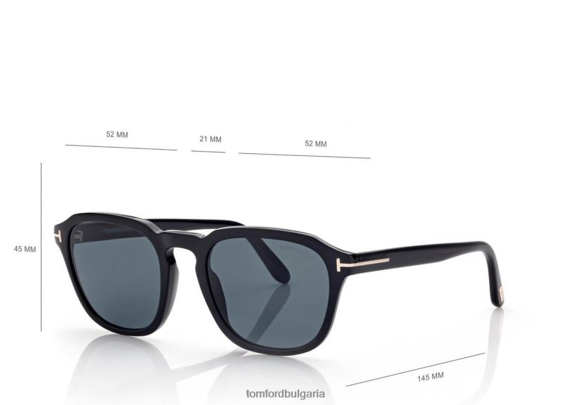 мъже очила слънчеви очила avery черен TOM FORD B880D1907