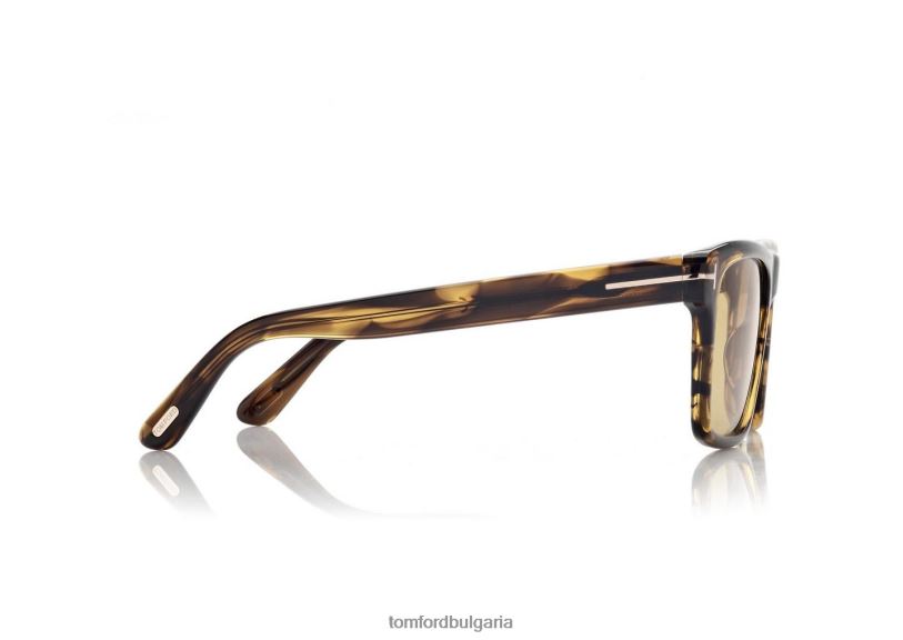 мъже очила слънчеви очила buckley амбър Хавана TOM FORD B880D1831