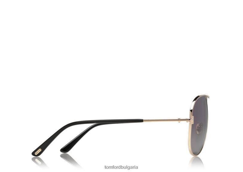 мъже очила поляризирани слънчеви очила clark розово злато TOM FORD B880D1787