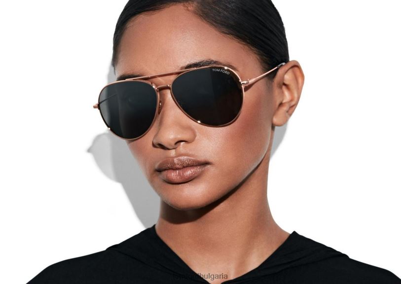 мъже очила слънчеви очила dashel блестящо розово злато/дим TOM FORD B880D1785