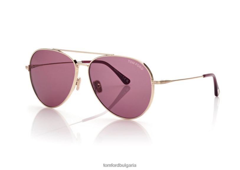 мъже очила слънчеви очила dashel златно/виолетово TOM FORD B880D1786