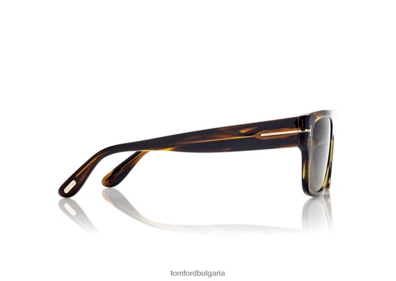 мъже очила dunning слънчеви очила кафяво TOM FORD B880D1805