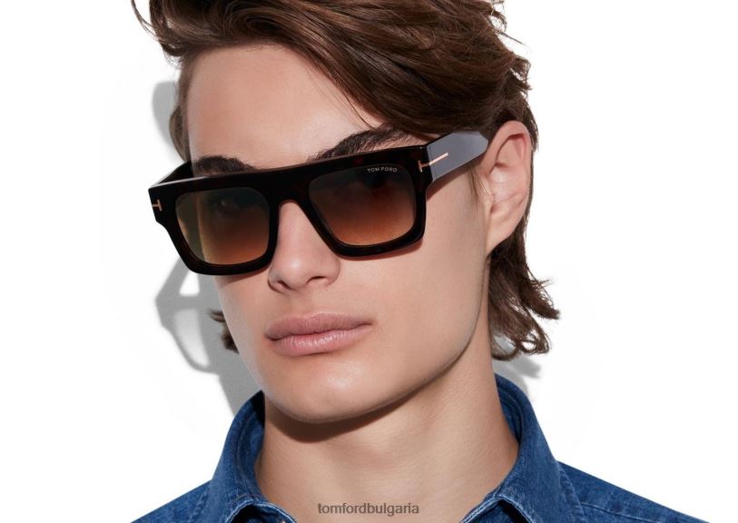 мъже очила слънчеви очила fausto тъмна Хавана TOM FORD B880D1771
