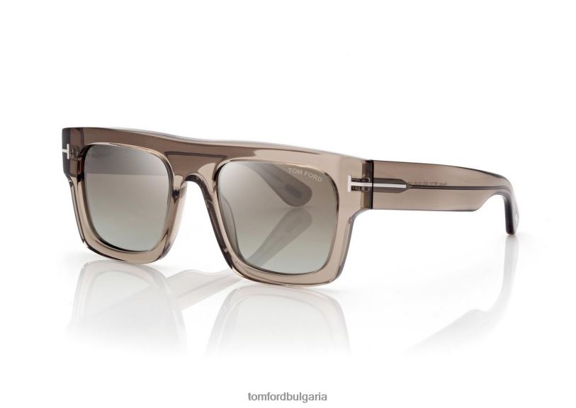 мъже очила слънчеви очила fausto светлокафяво/зелено огледало TOM FORD B880D1772