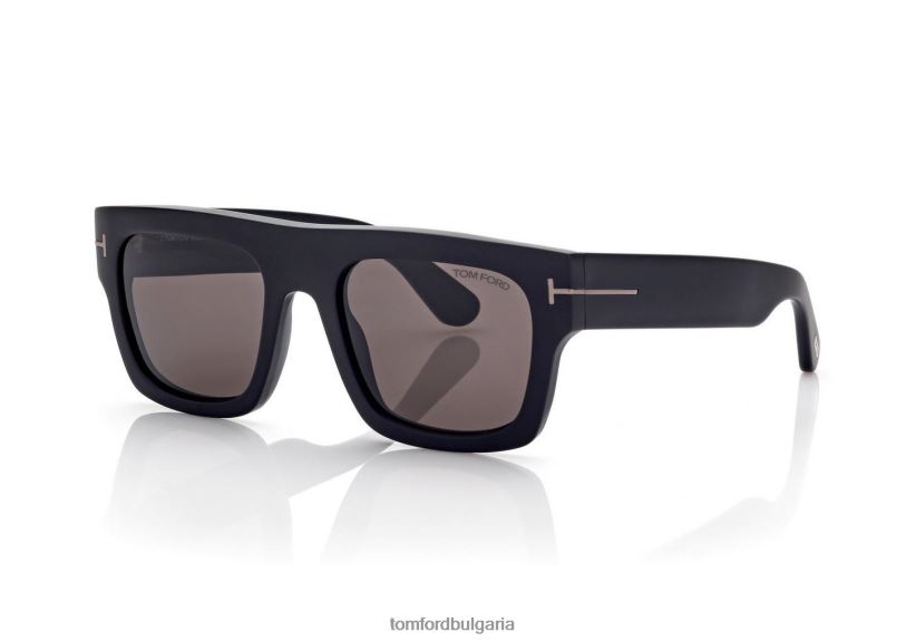 мъже очила слънчеви очила fausto матово черно TOM FORD B880D1813