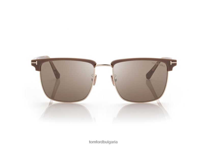мъже очила слънчеви очила Хъдсън тъмно огледало havana/roviex TOM FORD B880D1920
