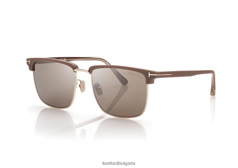 мъже очила слънчеви очила Хъдсън тъмно огледало havana/roviex TOM FORD B880D1920
