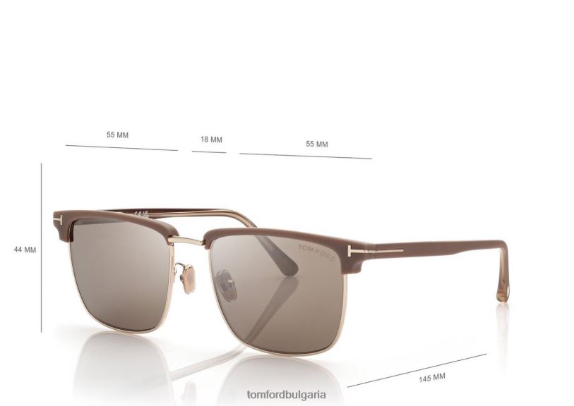 мъже очила слънчеви очила Хъдсън тъмно огледало havana/roviex TOM FORD B880D1920