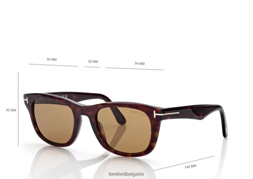 мъже очила слънчеви очила kendel тъмна Хавана TOM FORD B880D1793