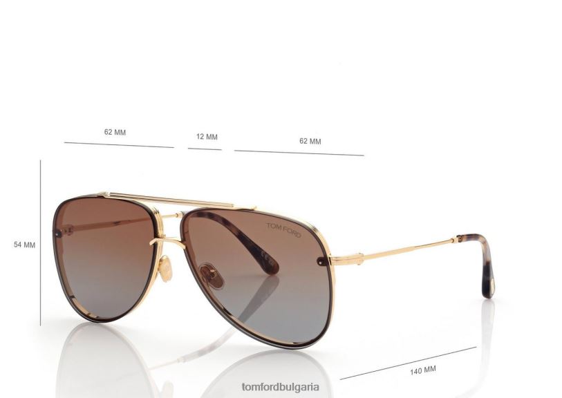 мъже очила слънчеви очила leon злато TOM FORD B880D1797