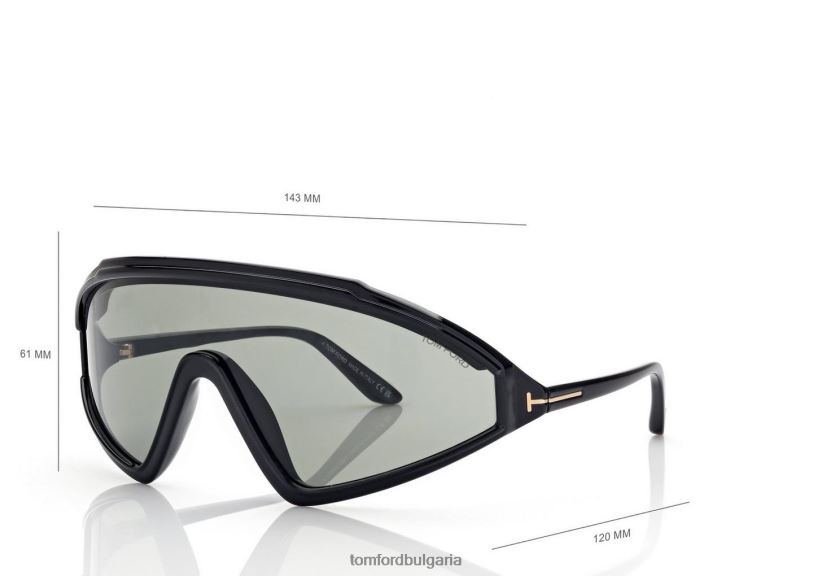 мъже очила слънчеви очила lorna черно към синьо TOM FORD B880D1865