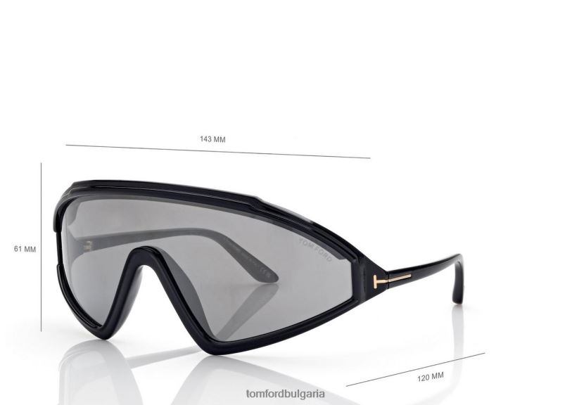 мъже очила слънчеви очила lorna черен/дим TOM FORD B880D1866