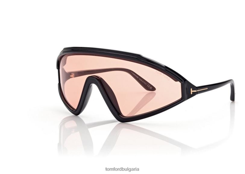 мъже очила слънчеви очила lorna лъскаво черно/кафяво TOM FORD B880D1867