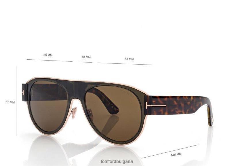 мъже очила слънчеви очила lyle-02 мастика/ровиекс TOM FORD B880D1884