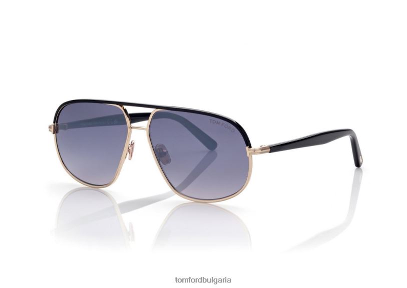 мъже очила слънчеви очила maxwell злато TOM FORD B880D1861