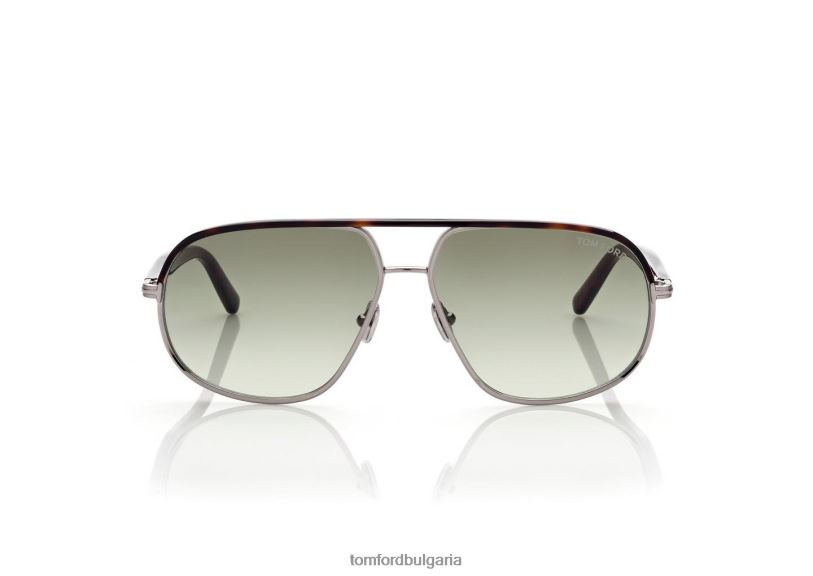 мъже очила слънчеви очила maxwell сребристо/зелено TOM FORD B880D1863