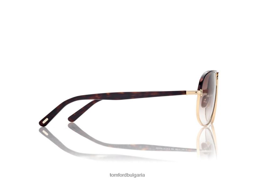 мъже очила слънчеви очила maxwell злато TOM FORD B880D1864