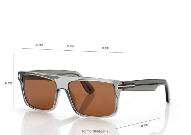 мъже очила слънчеви очила philippe сиво TOM FORD B880D1824