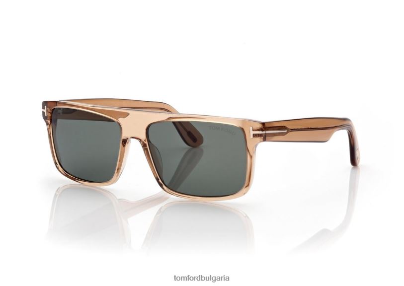 мъже очила слънчеви очила philippe лъскаво светлокафяво/зелено TOM FORD B880D1825