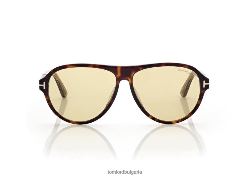 мъже очила слънчеви очила quincy тъмна Хавана TOM FORD B880D1809